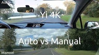 Yi 4k Auto vs Manual Settings