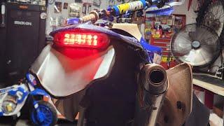 yz250 enduro rear brake light sensor wired up!