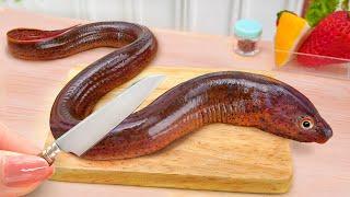 Making Delicious Eel Sushi in Miniature Kitchen  Mini Yummy Cooking Japanese Food