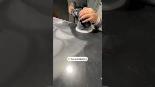 Как устанавливается столешница из искусственного камня на ресепшн?