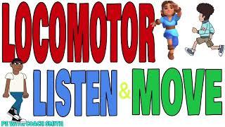 LOCOMOTOR Listen & Move‍️ | Walking Song | 12 Different Locomotor Movements