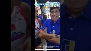 Priceless Moment: Coach Roger and Alyssa Valdez #alyssavaldez #coachrogergorayeb #bagyongbaldo