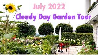 Garden Tour on a Cloudy Day in July 2022 // TheSwissGardenVlog