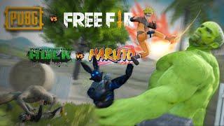 Pubg vs Freefire  Naruto vs Hulk  Animated Movie Raistar Naruto event  Prizzo ff