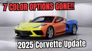 7 Color Options REMOVED for the C8 Corvette! What colors are GONE?