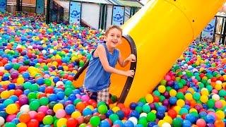 Playing in the Giant Ball Pit for Kids and Family