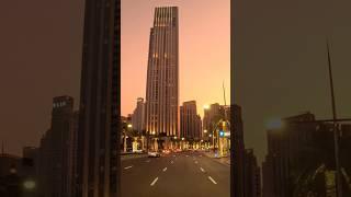 Downtown Dubai  Sunset  Driving  #dubai #travel #drivingindubai #downtowndubai #dubailife