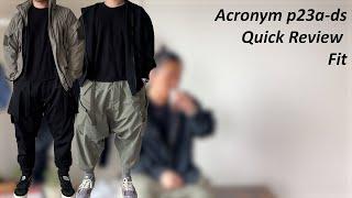 Acronym p23a-DS Quick Review and Fits