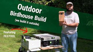 Kevin Builds a Birdhouse OUTSIDE with the Festool CSC SYS 50 Tablesaw. | Woodcraft