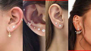 Trendy and most stylish ear piercing ideas for #young girls &women's#american style piercing