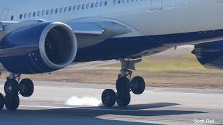 Closeup Slow Motion A330 Touchdown - N402DX | DL120 | HND-MSP | A330-941