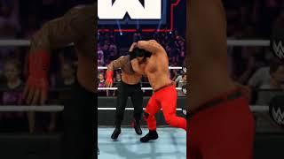 Roman Reigns vs Braun Strowman big fight WWE 2K24 PC gameplay #ytshorts #wwe