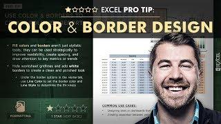 EXCEL PRO TIP: Color & Border Design