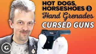 Firearms Expert Reacts To CURSED Hot Dogs, Horseshoes & Hand Grenades’ Guns