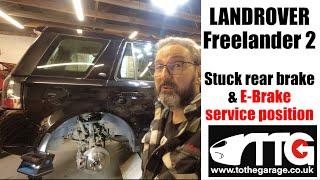 Fix Landrover freelander 2 squealing brakes , & put handbrake, in 'Service position'