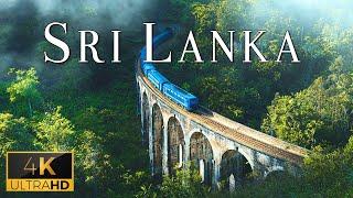 FLYING OVER SRI LANKA (4K UHD) - Peaceful Music With Wonderful Natural Landscape For Relaxation