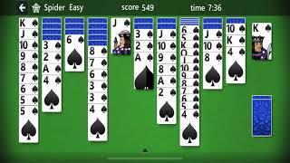 Spider Solitaire - HOW TO PLAY - Beginners Playing Solitaire Online and Card Games Solitaire Lessons
