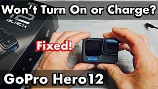 GoPro Hero 12: Won't Turn On and/or Charge? FIXED!