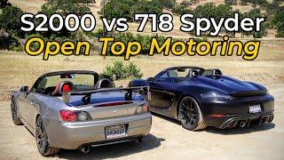 2000 Honda S2000 vs 2022 Porsche 718 Spyder - Head to Head Review!