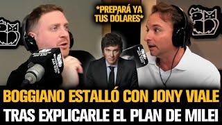 BOGGIANO ESTALLÓ CON JONATAN VIALE TRAS EXPLICARLE EL PLAN ECONÓMICO DE MILEI