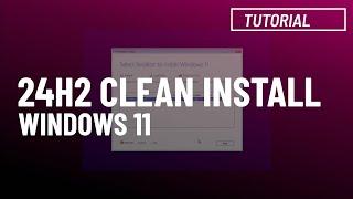 Windows 11 24H2: Clean install process from USB on SSD (Official)