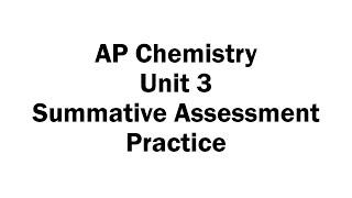 Unit 3 Summative Assessment Practice