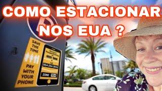 Morando nos EUA - ESTACIONAR NOS EUA É DIFERENTE DO BRASIL? | COMO É DIRIGIR NOS EUA? | PARQUIMETRO