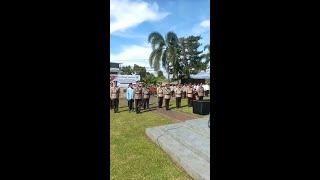LIVE REPORT - 1 Pejabat di lingkungan Polres Bitung tidak hadir saat upacara Serah Terima Jabatan