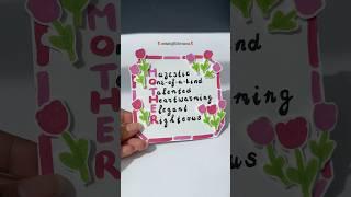 easy gift for MOM #giftidea #diy #art #craft #diygift #mom #giftcard #gift #mothersdaygift