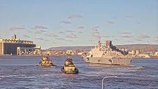 Navy ship Minneapolis-St Paul arrived in Duluth 05/16/2022