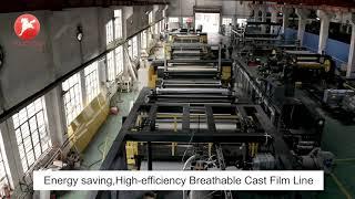 Breathable film machine cast film extrusion line india