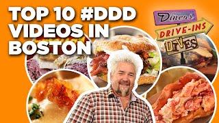 Top 10 #DDD Videos in Boston with Guy Fieri | Diners, Drive-Ins, and Dives | Food Network