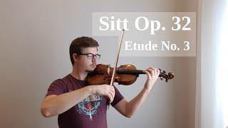 Sitt: Etude Op. 32 No. 3 in D major for Violin