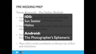 The Wedding Photographer's Pre-Event Checklist with LensProToGo