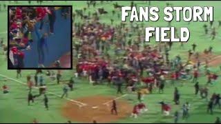 MLB Fans Storming the Field