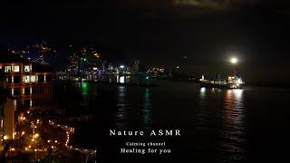 A calm night sea for deep relaxation, relaxing wave sounds ASMR  Sounds of nature, sleep