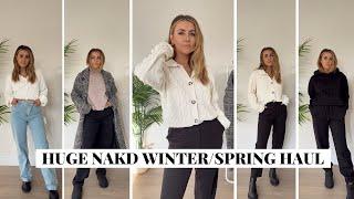 HUGE NAKD TRY-ON HAUL | WINTER TO SPRING TRANSITIONAL OUTFITS | jessmsheppard