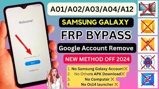 All Samsung A01,A02,A03,A04,A12 Frp Bypass Android 11 | 2024 Remove FRP Lock | Google Account Bypass