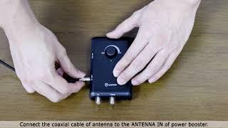 How to Set Up  ANTOP AT500SBS HD Smart Bar Amplified TV Antenna with 80Mile Range