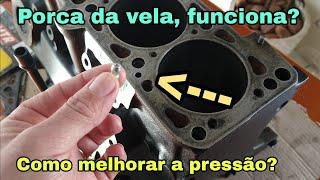 Dutos de lubrificação motor AP, é a junta do cabeçote que controla a pressão de óleo? Porca da vela?