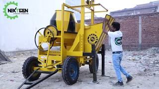 CONCRETE MIXER WITH LIFT HOIST / 2 POLE LIFT MIXER / 2 TOWER LIFT MIXER / 09555514010 / NEXTGEN