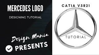 CATIA V5R21 I MERCEDES LOGO Designing Tutorial I #catiatutorial,#catiasurfacetutorial,#logodesigning