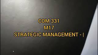 YCMOU MCom M17 Sem 3 Strategic management 1 & 2 question paper com331 com332 #ycmou #mcom #ytshorts