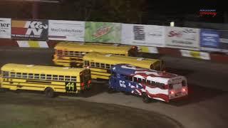 Rockford Speedway's Figure 8 School Bus Races!