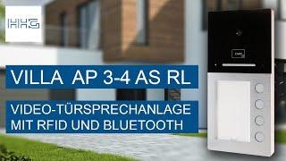 Produktvorstellung VILLA AP 3-4 AS RL - Aufputz-Türstation mit Bluetooth und RF ID / HHG GmbH