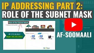 IP Addressing Part2: The Role of the Subnet Mask. (Afsoomaali)