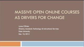 CNI: Massive Open Online Courses as Drivers for Change