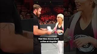 WWE Shorts || FlashMania || Alexa Bliss Having a Coffee at Ringside