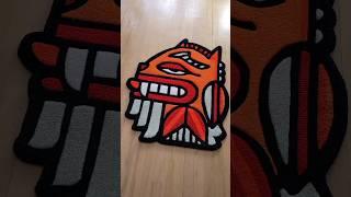 Tufting rug process timelapse - Design is mine dont copy it  #tufting #rugs #carving