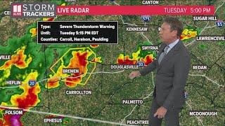 Severe weather warning issued for parts of west Georgia